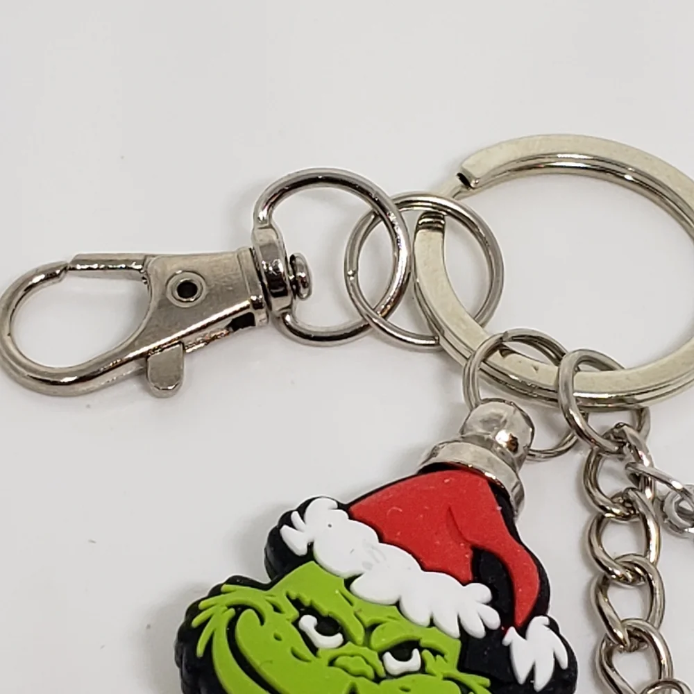 Handmade Christmas Holiday The Grinch Keychain